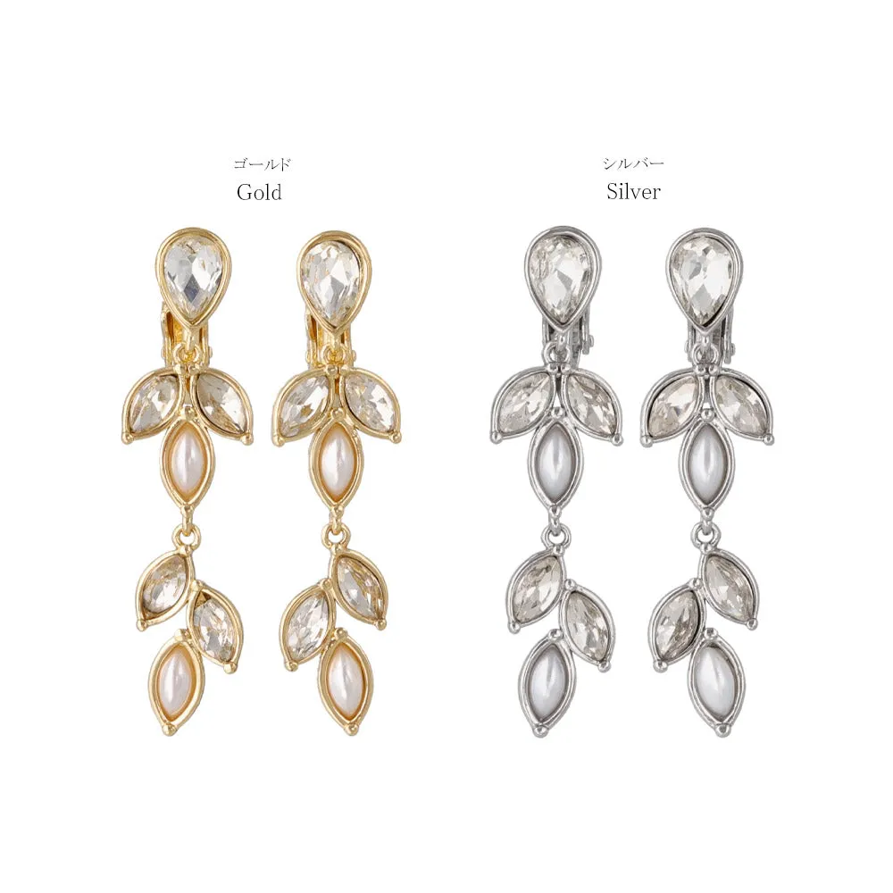 Leafy Ornate Drop Clip Ons
