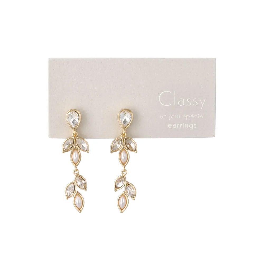 Leafy Ornate Drop Clip Ons