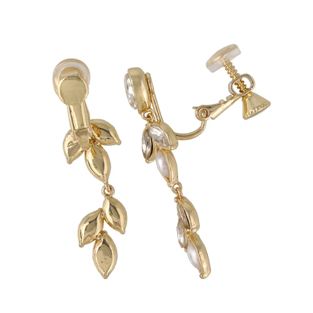 Leafy Ornate Drop Clip Ons