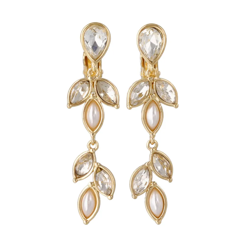 Leafy Ornate Drop Clip Ons