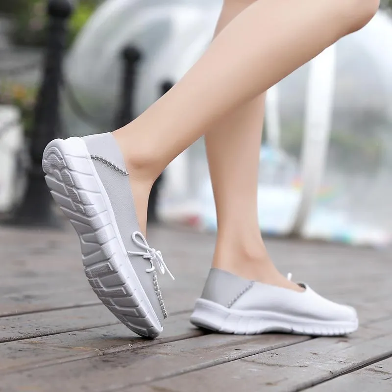 Loafers Women Light-weight Women Flats Lace-up Sneakers Shoes