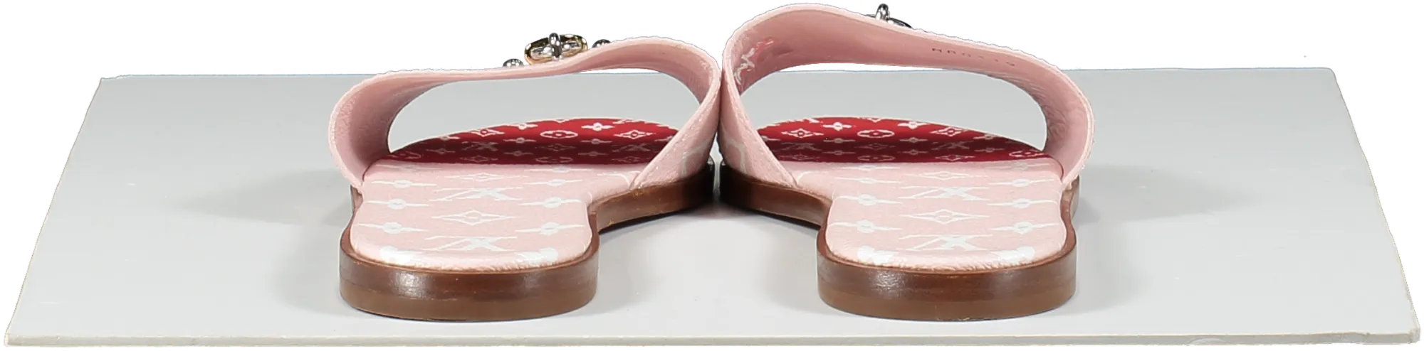 Louis Vuitton Pink Giant Monogram Lock It Mule Sandals UK 5.5 EU 38.5 