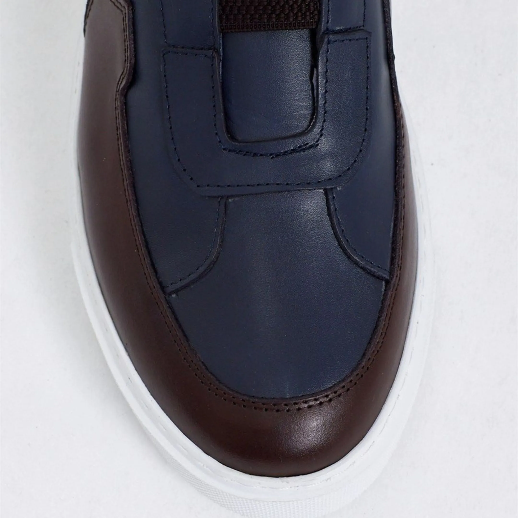 Madasat Navy blue & Brown Casual Shoes - 632 |