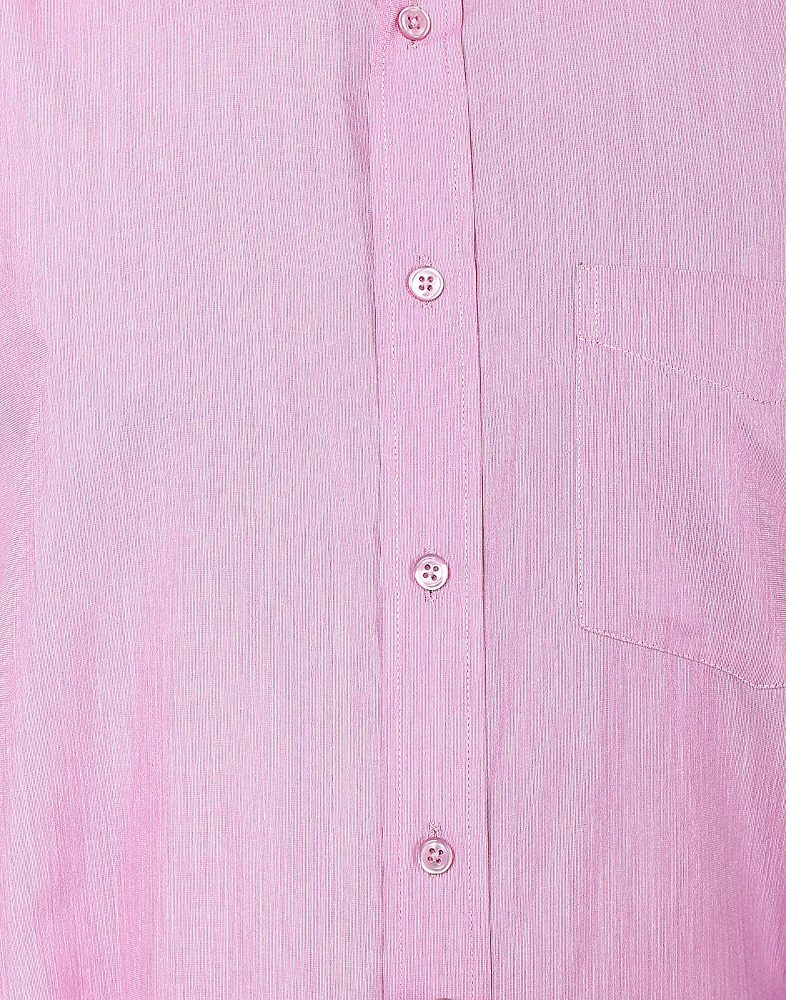 Men Pink Solid Cotton Rich Regular Fit Formal Shirt