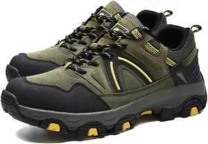 Men's Hiking Shoes Outdoor Breathable Walking Sneakers Lightweight Non-Slip Durable Trekking Trail Shoes