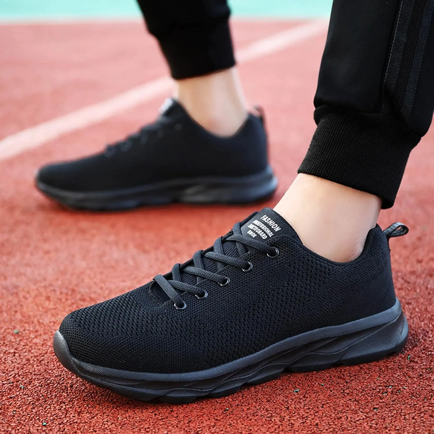Mens Low Top Sports Shoes,Lace Up Breathable Mesh Running Sneakers for Men Non-Slip Durable Comfy Sole Shoes Outdoor Hiking Footwear Gym Fitness 2025 Fashion Sneaker for Men