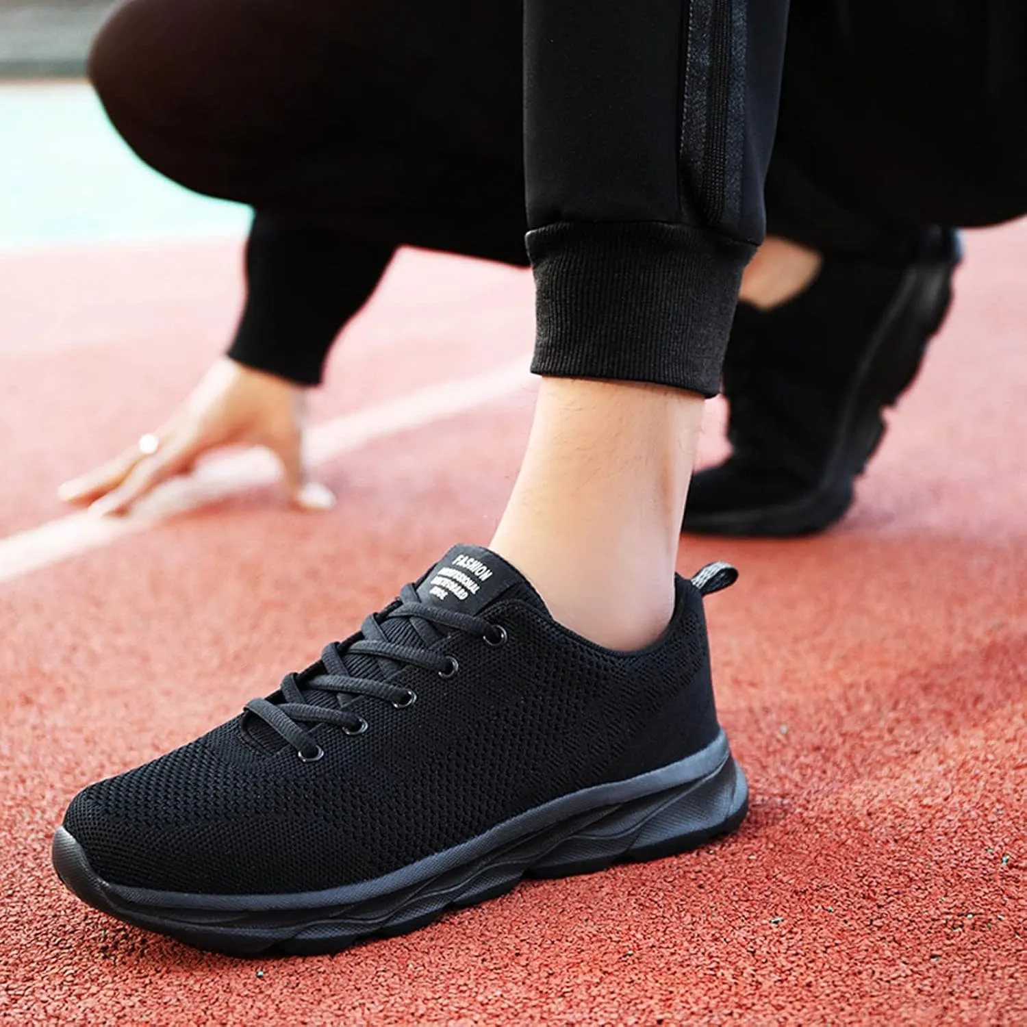 Mens Low Top Sports Shoes,Lace Up Breathable Mesh Running Sneakers for Men Non-Slip Durable Comfy Sole Shoes Outdoor Hiking Footwear Gym Fitness 2025 Fashion Sneaker for Men