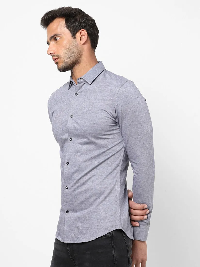 Men's Micro Print Casual Shirt