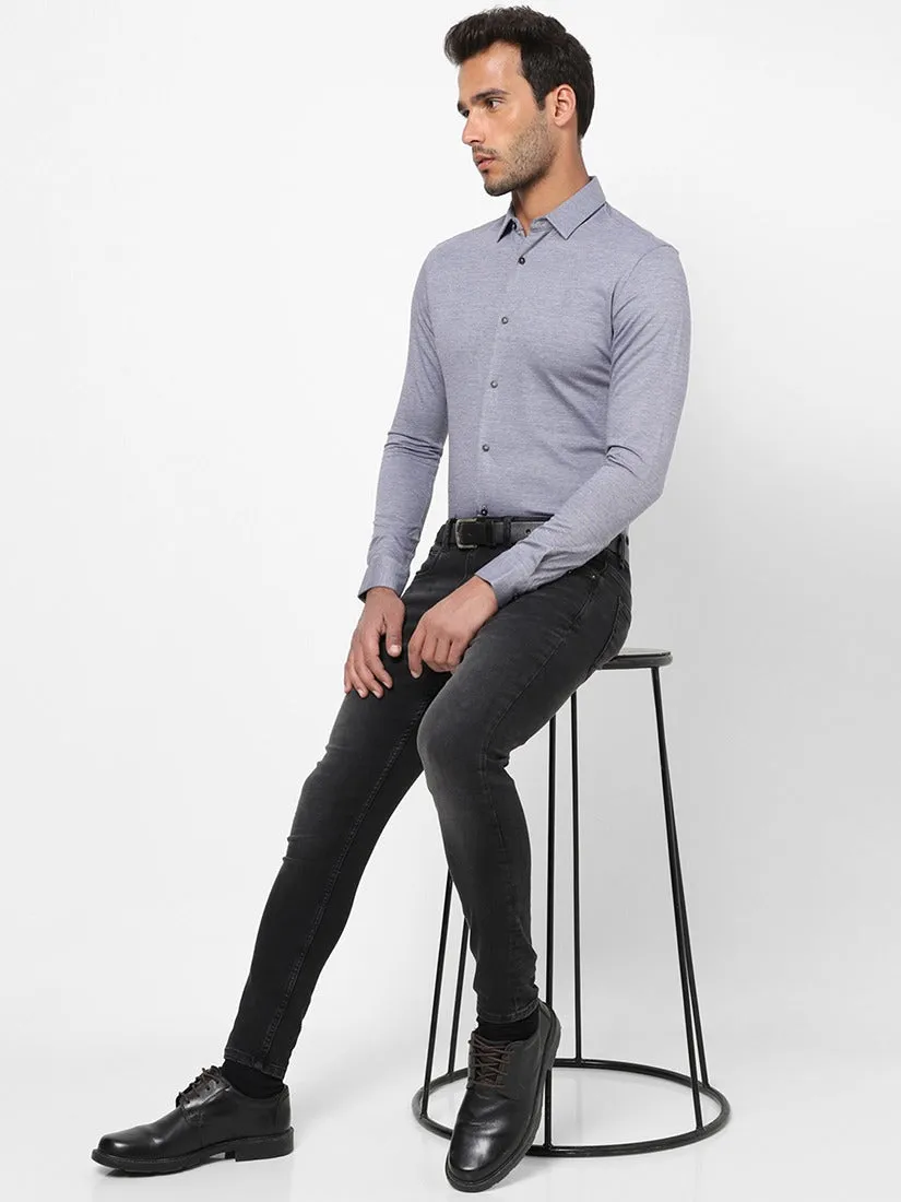 Men's Micro Print Casual Shirt
