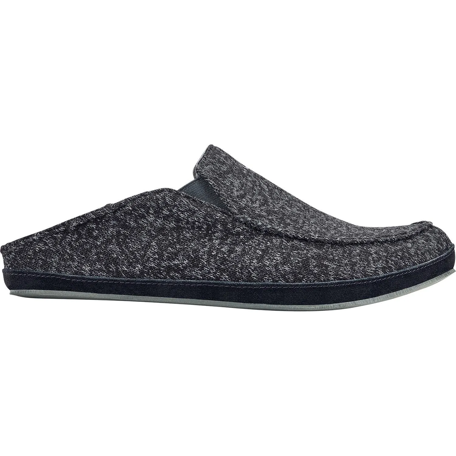 Men's OluKai Moloa Hulu Black/Black Knit Fabric