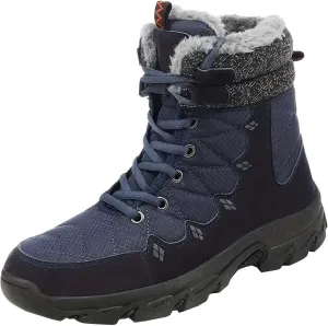 Men's Work Boots Soft Toe Hiking Sneakers Warm Fur Lined Womens Safety Shoes Steel Toe Winter Backpacking Snow Botas Warm Water Hike Grounded Footwear