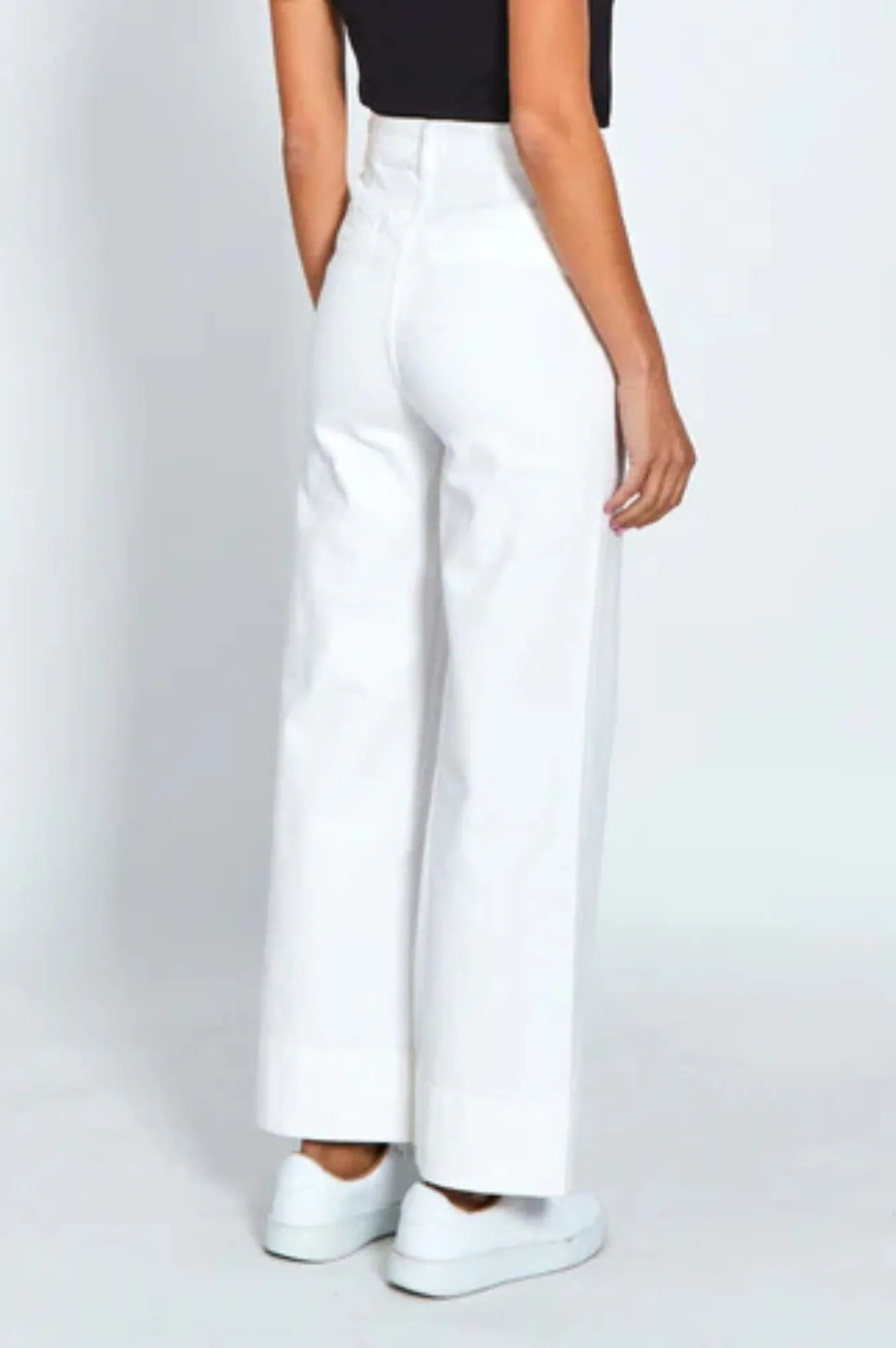 Monaco Milan Wide Leg Jean - White