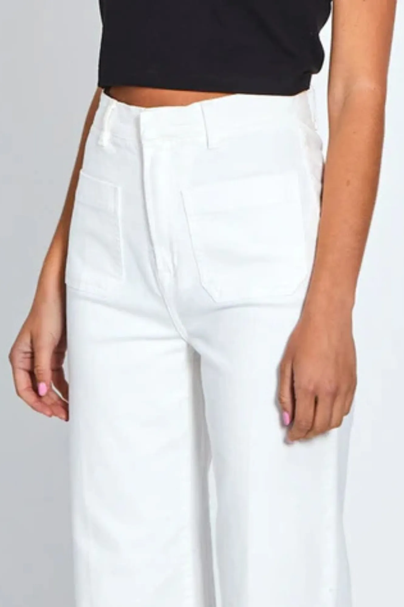 Monaco Milan Wide Leg Jean - White