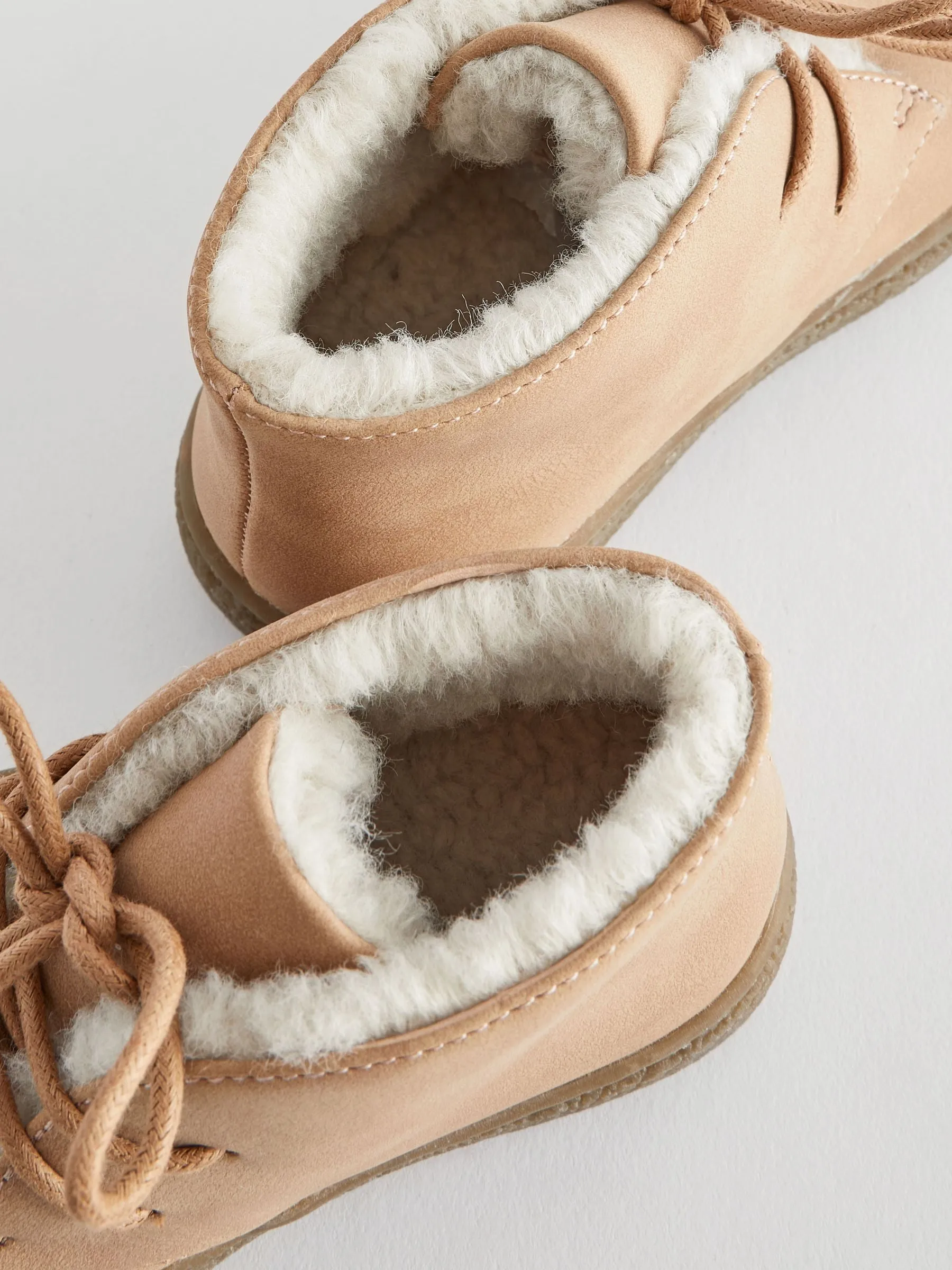 Neutral/Tan Faux Fur Lined Cupsole Boots
