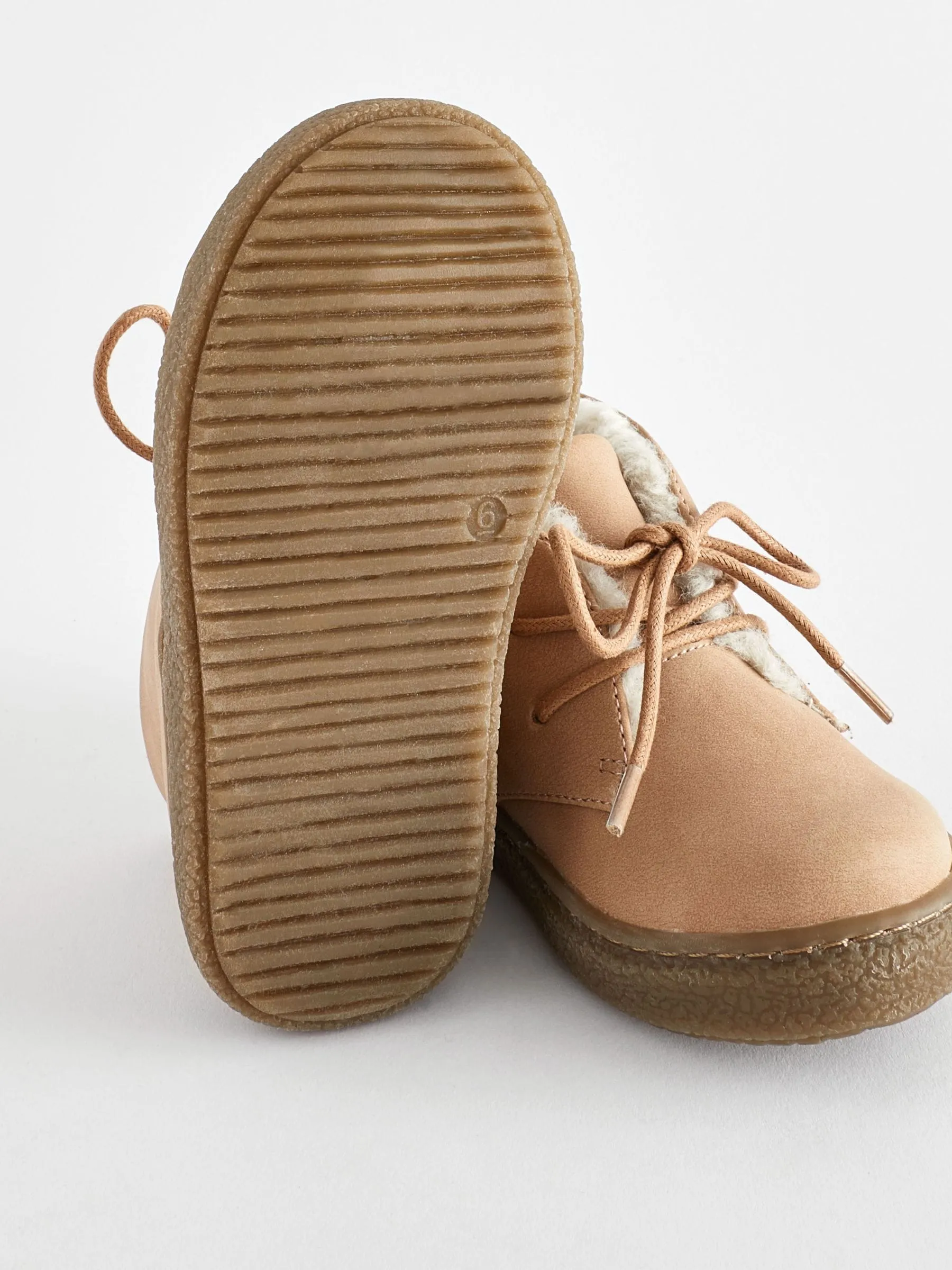 Neutral/Tan Faux Fur Lined Cupsole Boots