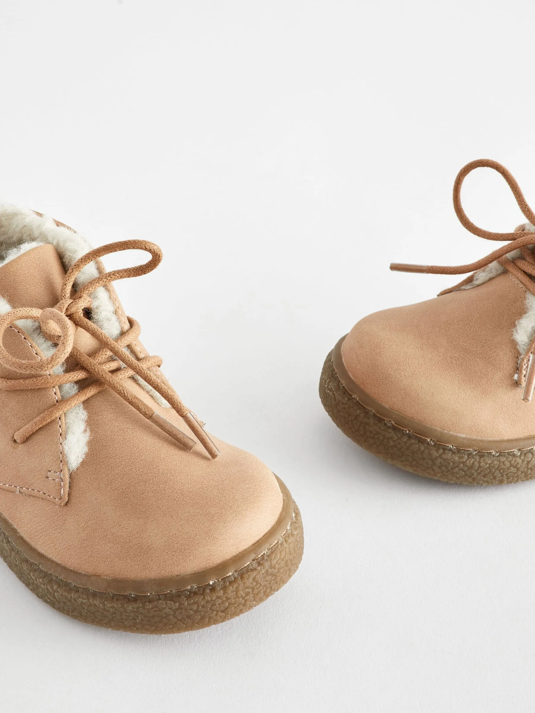 Neutral/Tan Faux Fur Lined Cupsole Boots