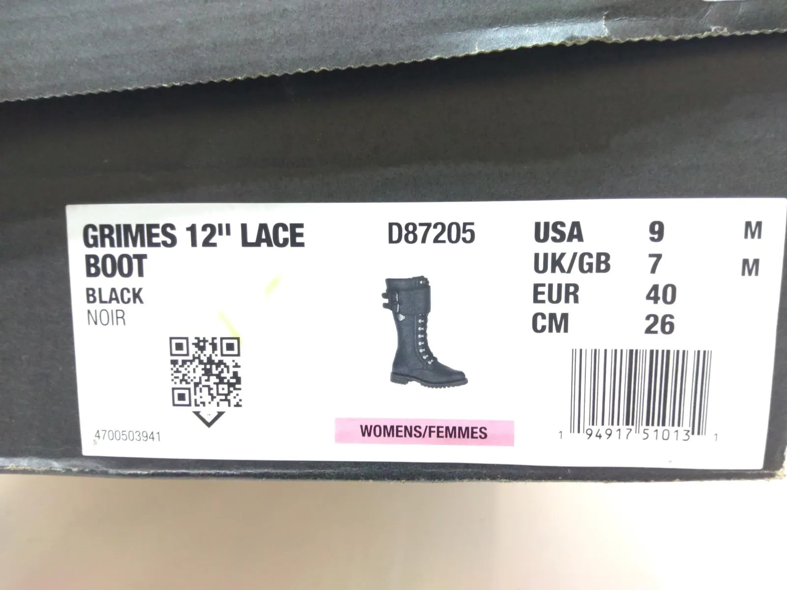 NEW Harley-Davidson Womens Grimes 12-Inch Black Motorcycle Boots Size 9 D87205