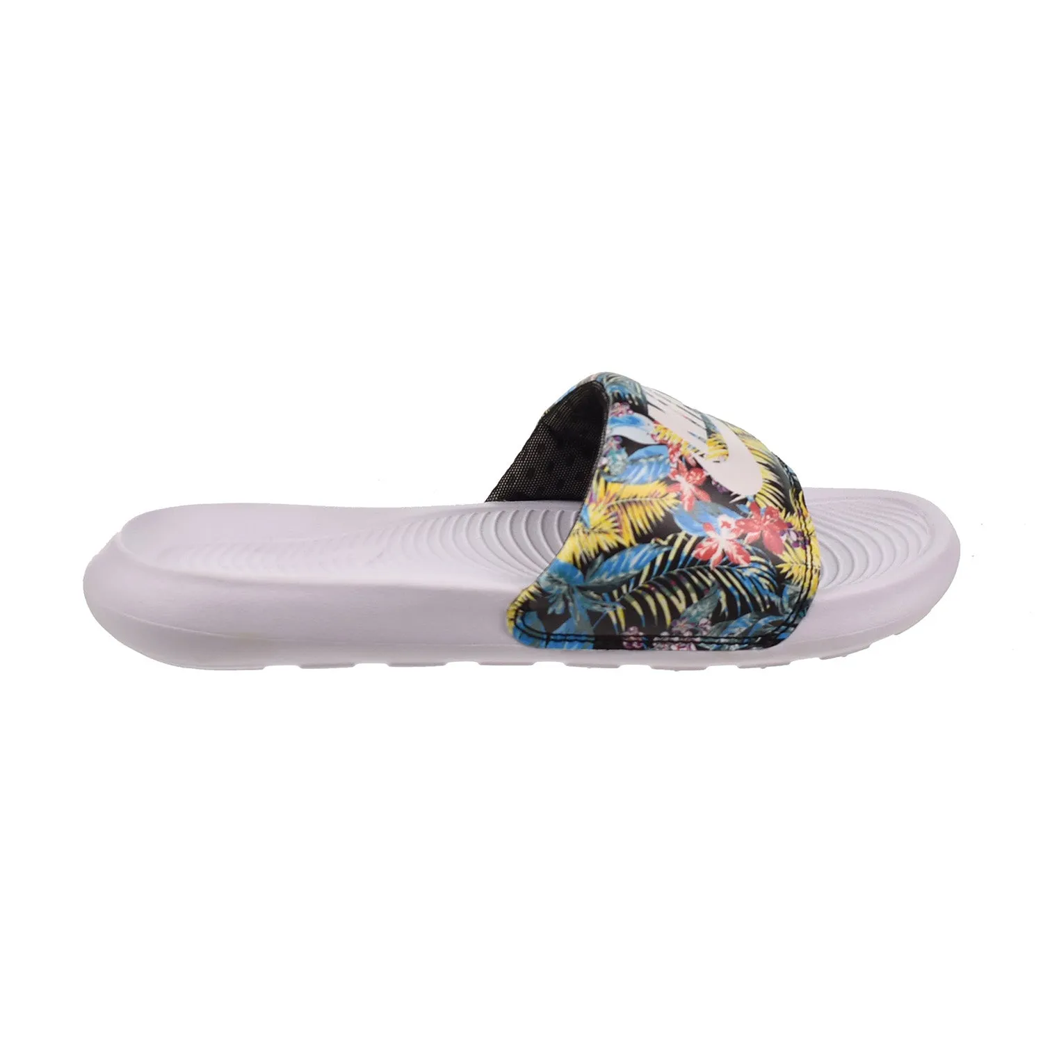 Nike Victori One Women's Print Slides Black-White