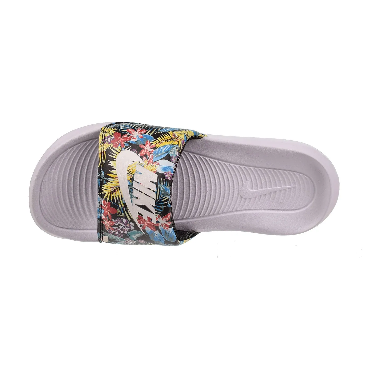 Nike Victori One Women's Print Slides Black-White