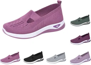 Orthopedic Shoes for Women Slip Ons Comfort Fashion Breathable Mesh Anti-Skid Low Top Casual Lightweight Walking Shoes