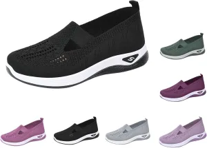 Orthopedic Shoes for Women Slip Ons Comfort Fashion Breathable Mesh Anti-Skid Low Top Casual Lightweight Walking Shoes