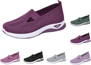 Orthopedic Shoes for Women Slip Ons Comfort Fashion Breathable Mesh Anti-Skid Low Top Casual Lightweight Walking Shoes