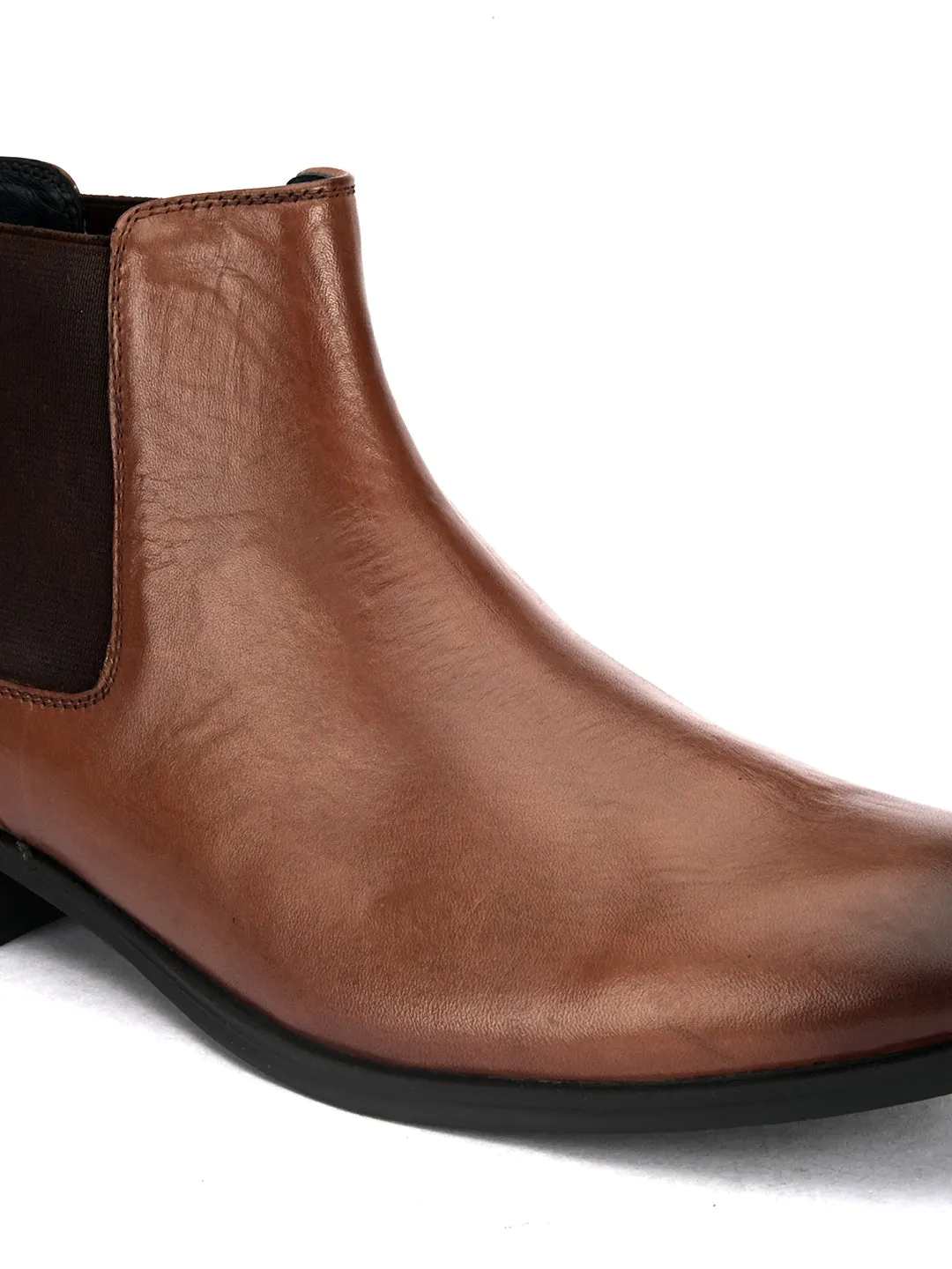 Pelle Albero Cognac Casual Slip-on Boot For Men