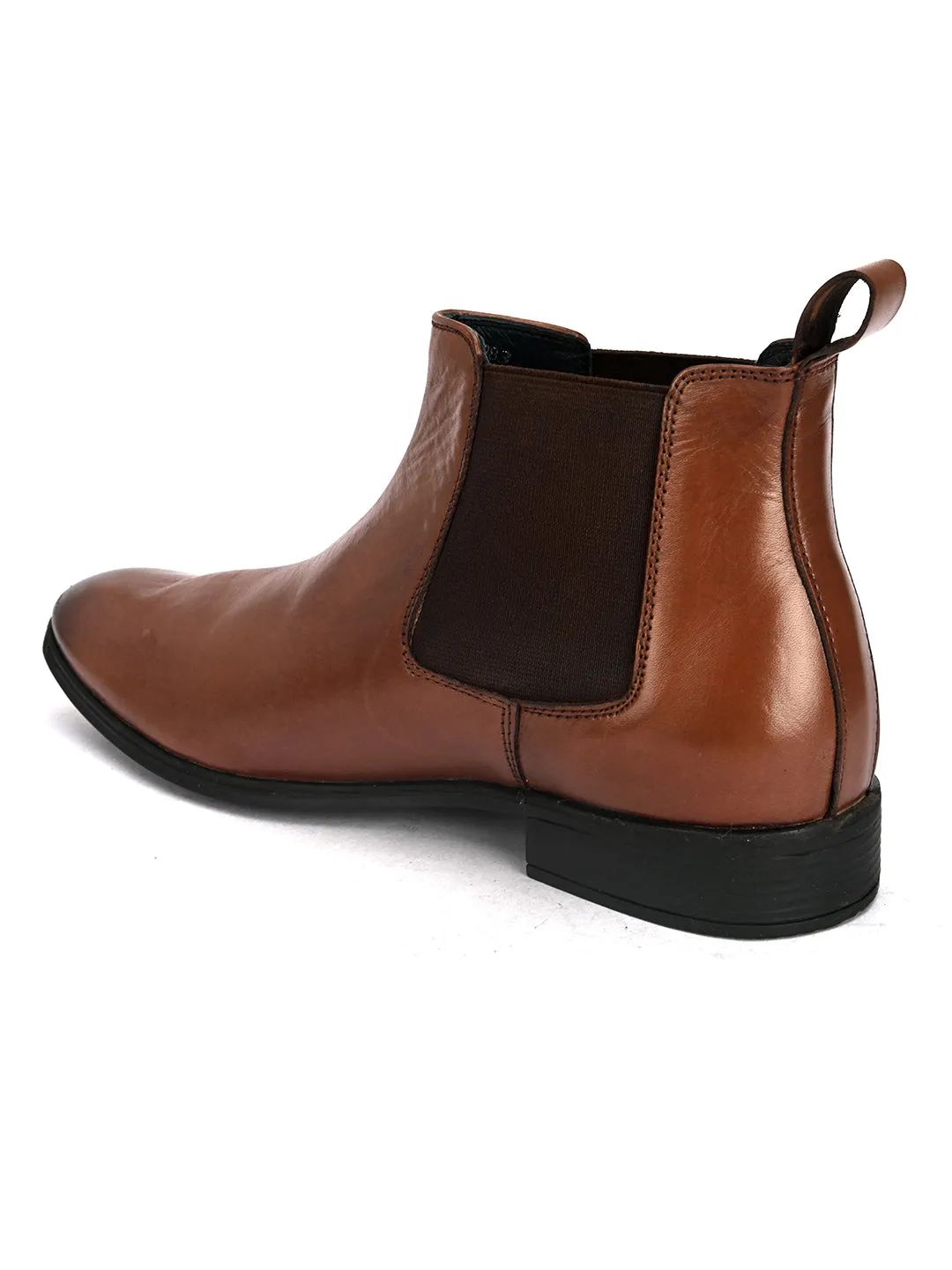Pelle Albero Cognac Casual Slip-on Boot For Men