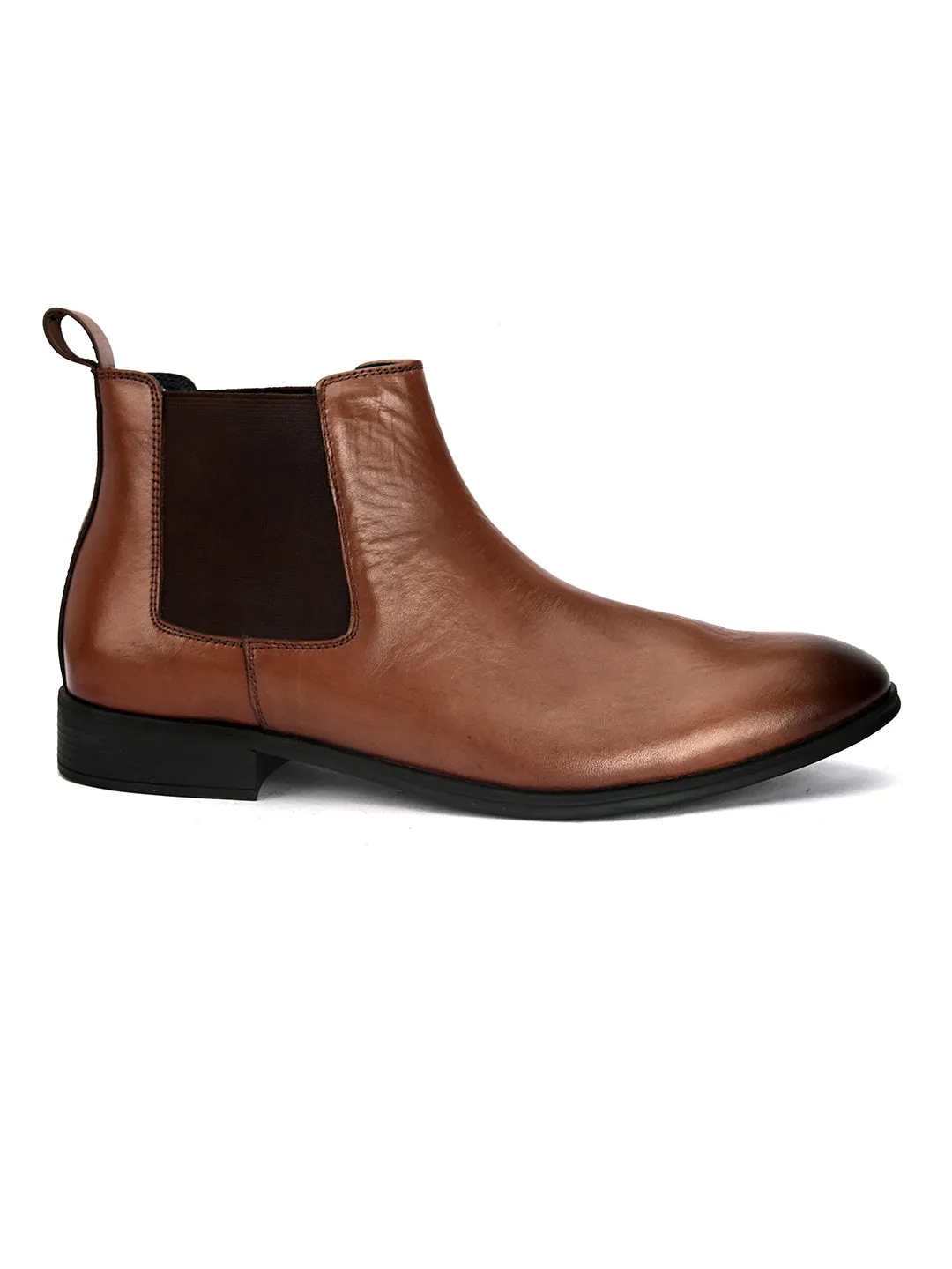 Pelle Albero Cognac Casual Slip-on Boot For Men