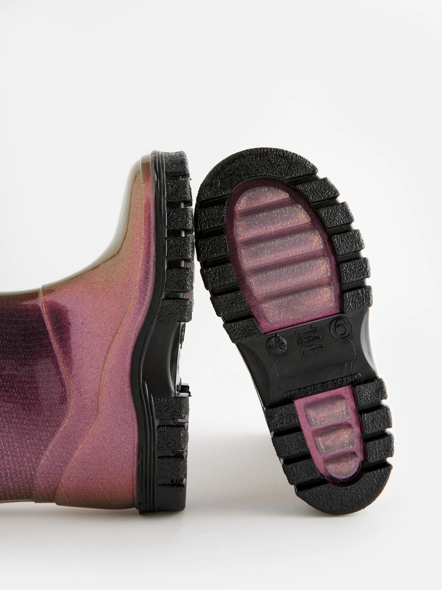 Purple Metallic Wellies