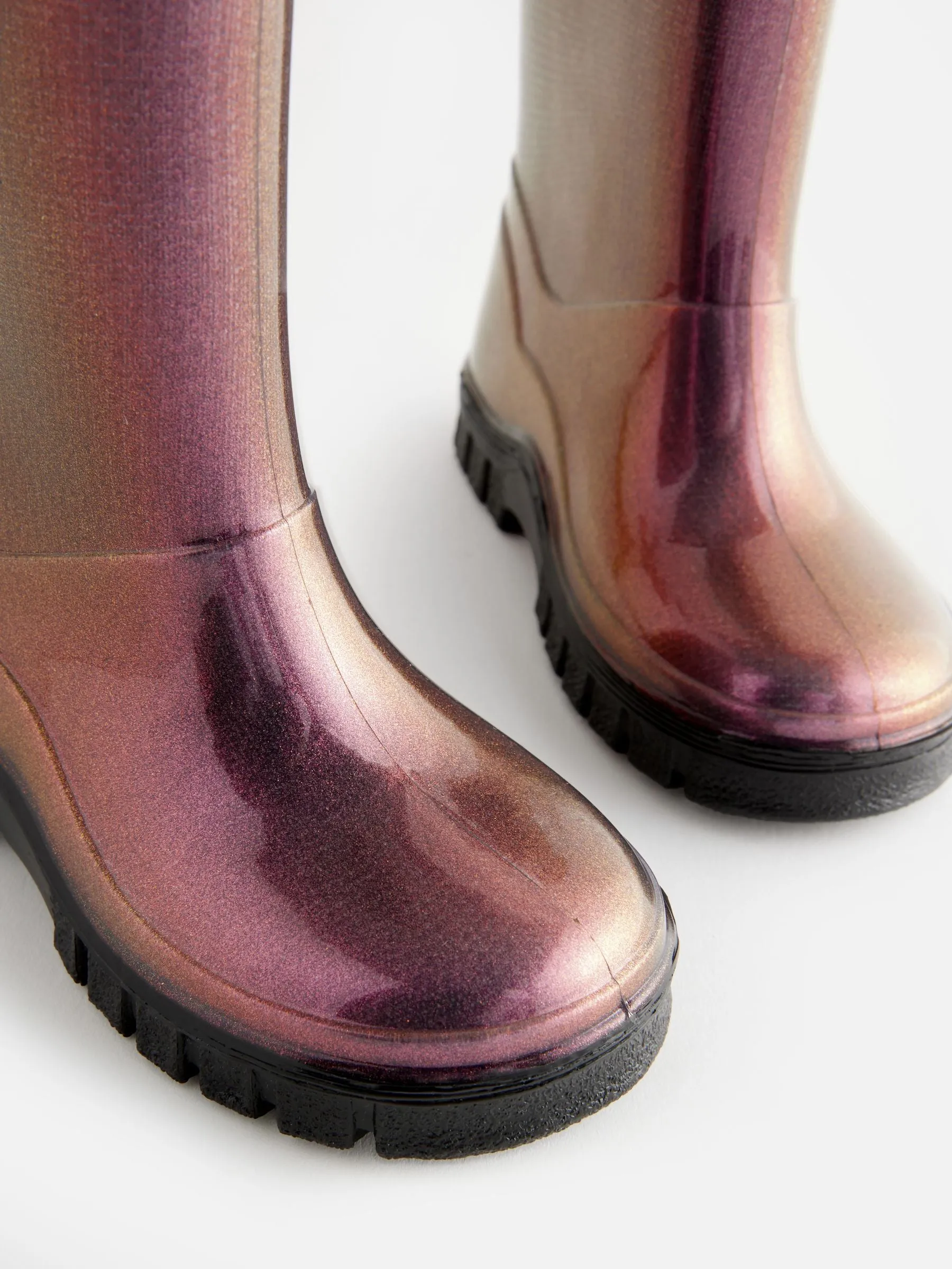 Purple Metallic Wellies
