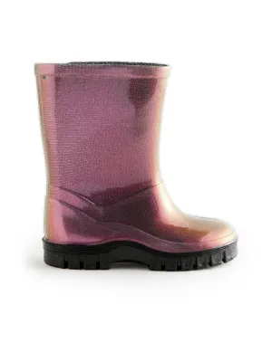Purple Metallic Wellies
