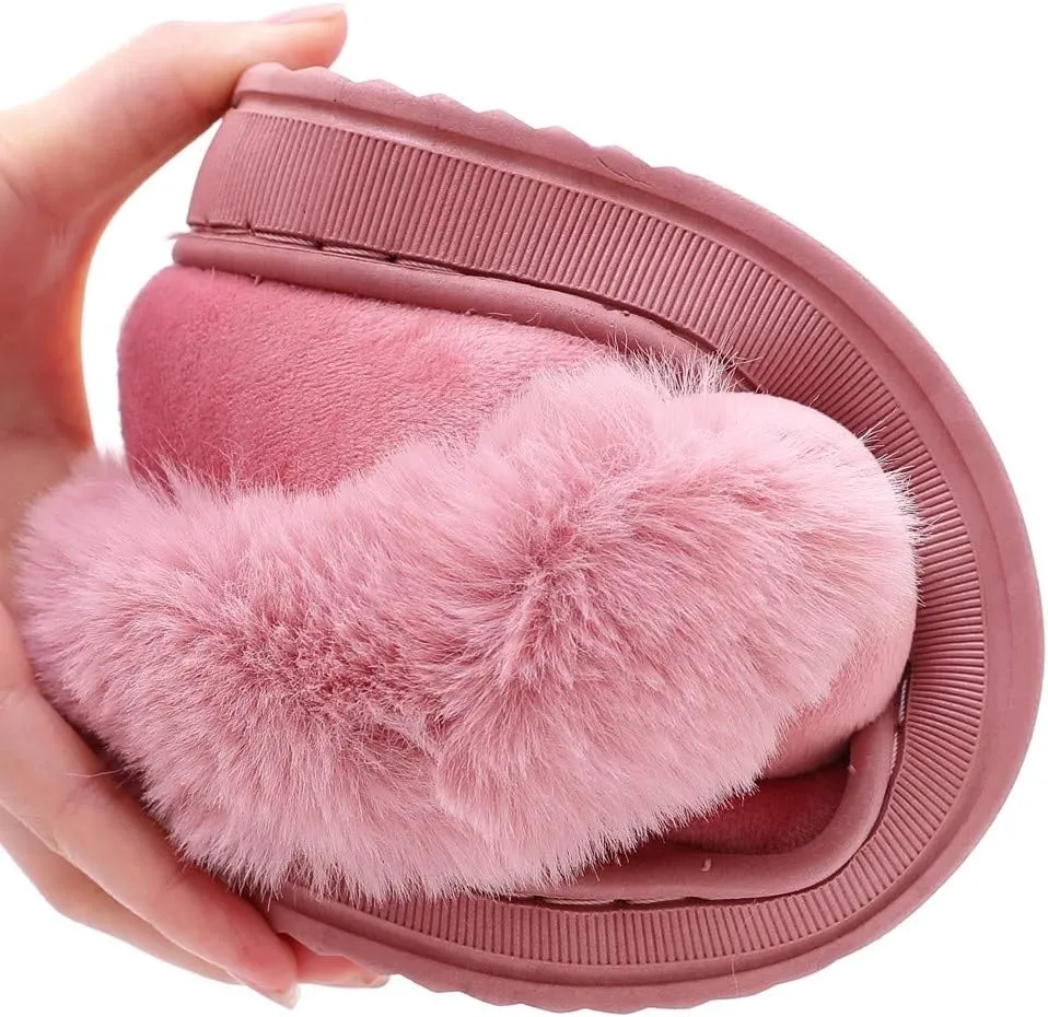 Rabbit Slippers for Women Cute Cartoon Indoor Slippers Funny Animal Bedroom Slippers Warm Plush House Shoes