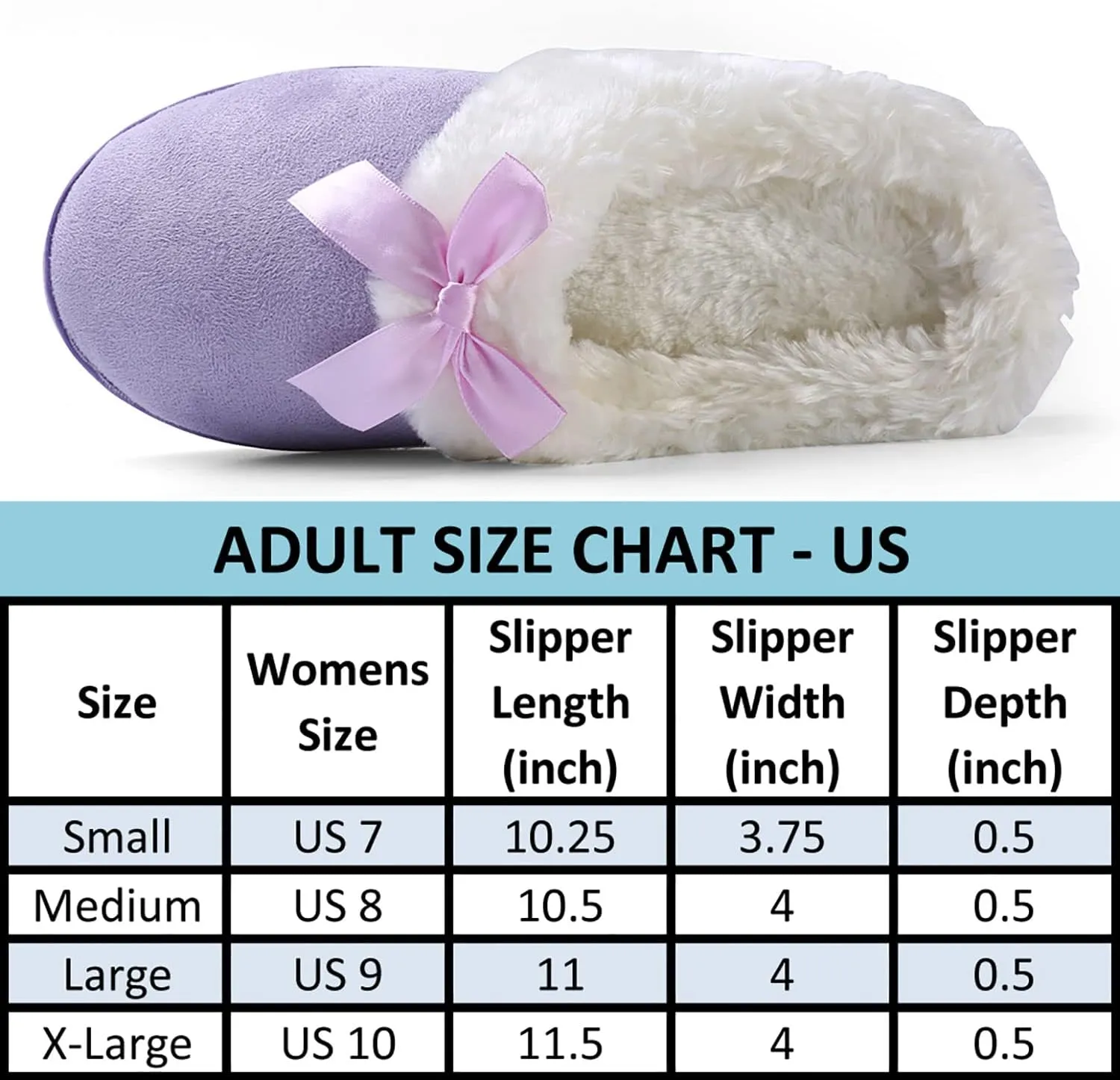 ROXIE Womens Memory Foam Fluffy Fur Slippers Fuzzy Plush Lining Slip On Clog House Shoes for Indoor Outdoor Use