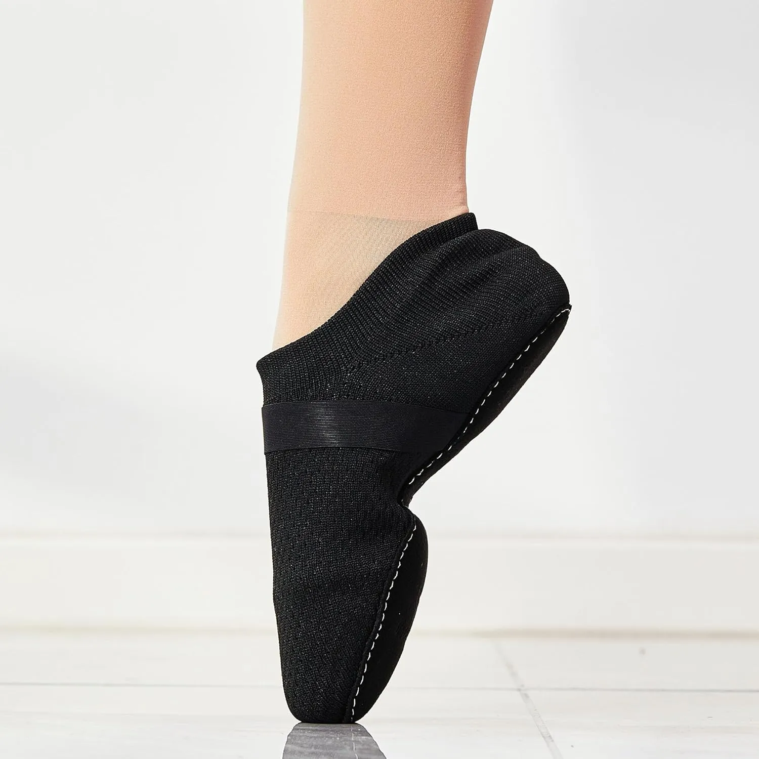 SANGEESON Slip-on Jazz Shoes for Women and Men's Lightweight Breathable Dance Shoes