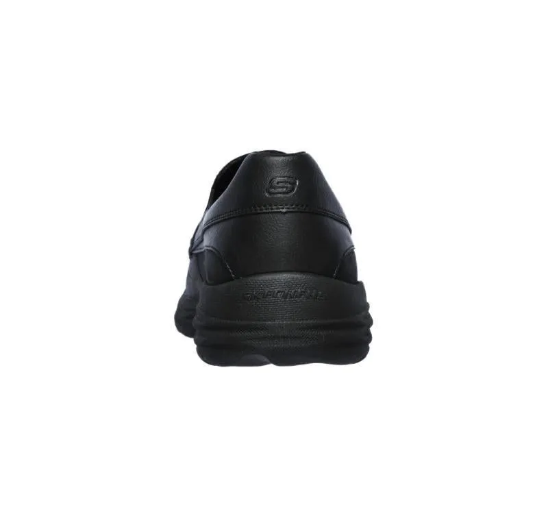 Skechers Mens Harsen black slip on shoe