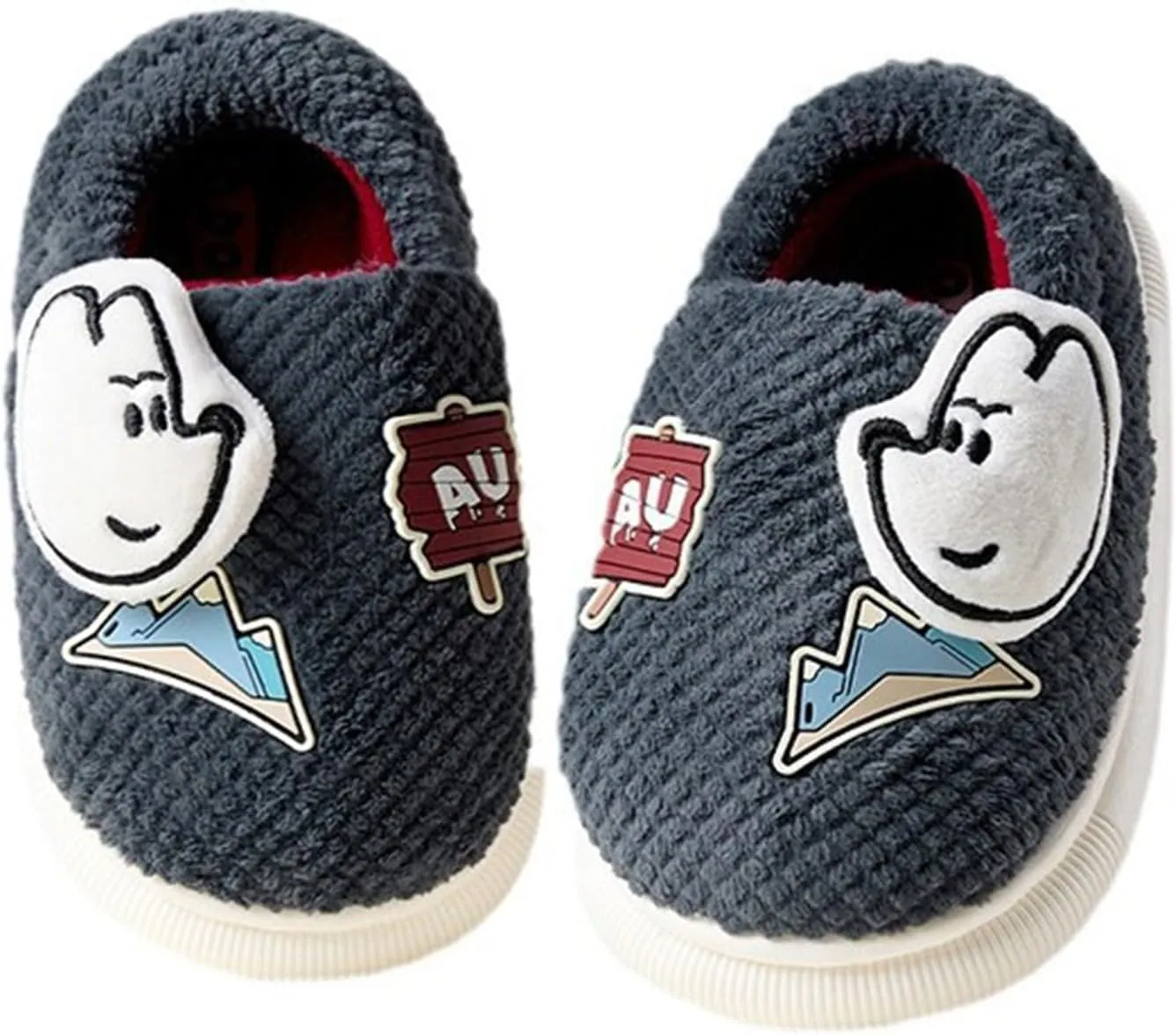 Slippers Big Kid Boys Cute Slippers With Memory Foam Kids Plush Warm Winter House Shoes Little Boys Slippers Dinosaurs