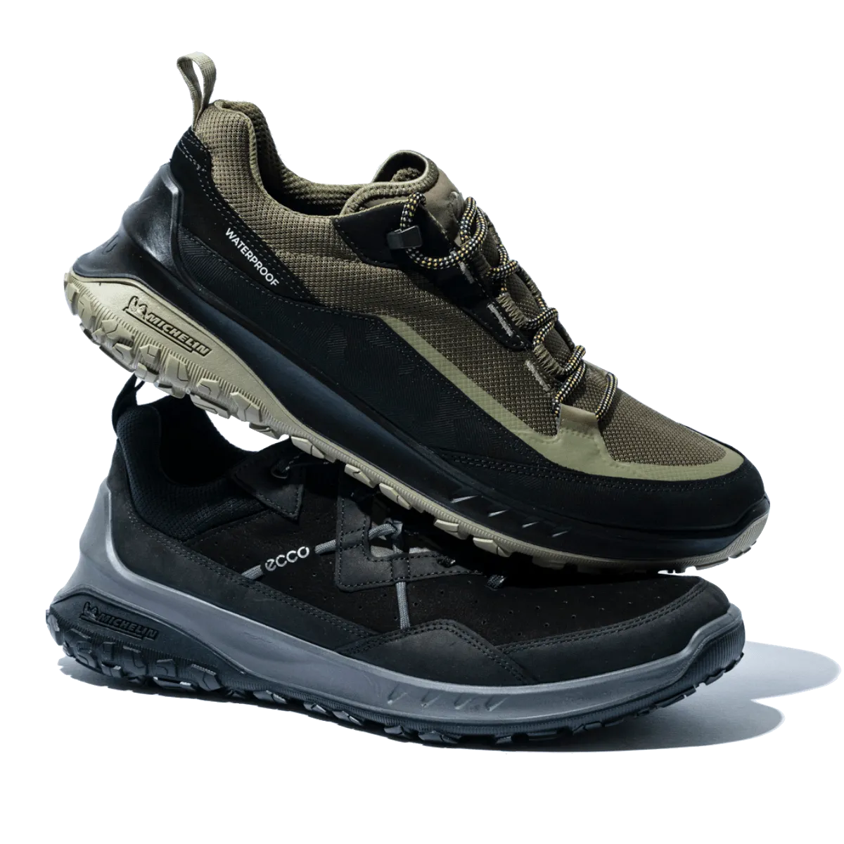 Sneaker Ecco Waterproof Gomma Michelin Black/Black