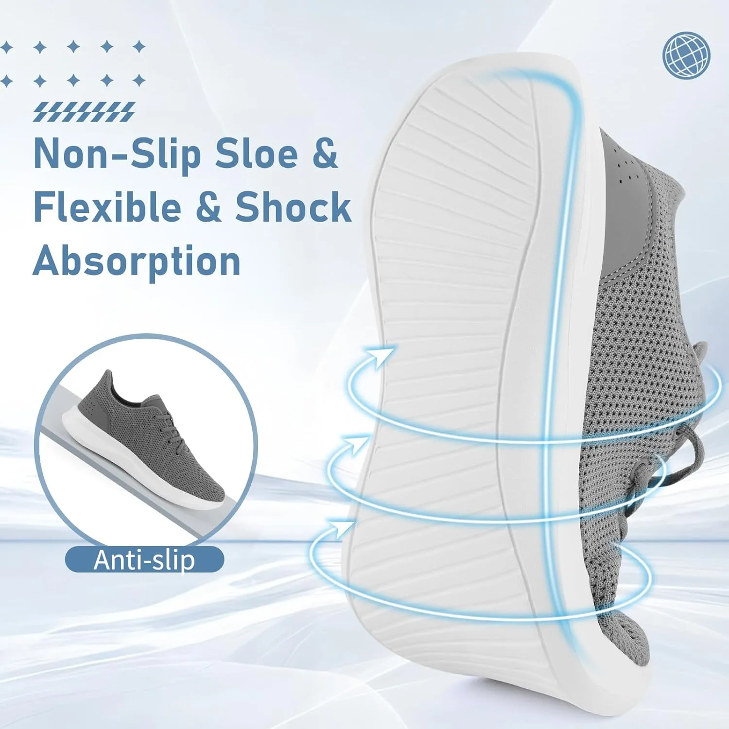 Sneakers for Women Men, Walking Shoes Tree Womens Runner Sneakers with Arch Support, Comfortable Lightweight Walking Sneakers, Non Slip Athletic Tennis Running Shoes for Gym Workout Yoga Walking