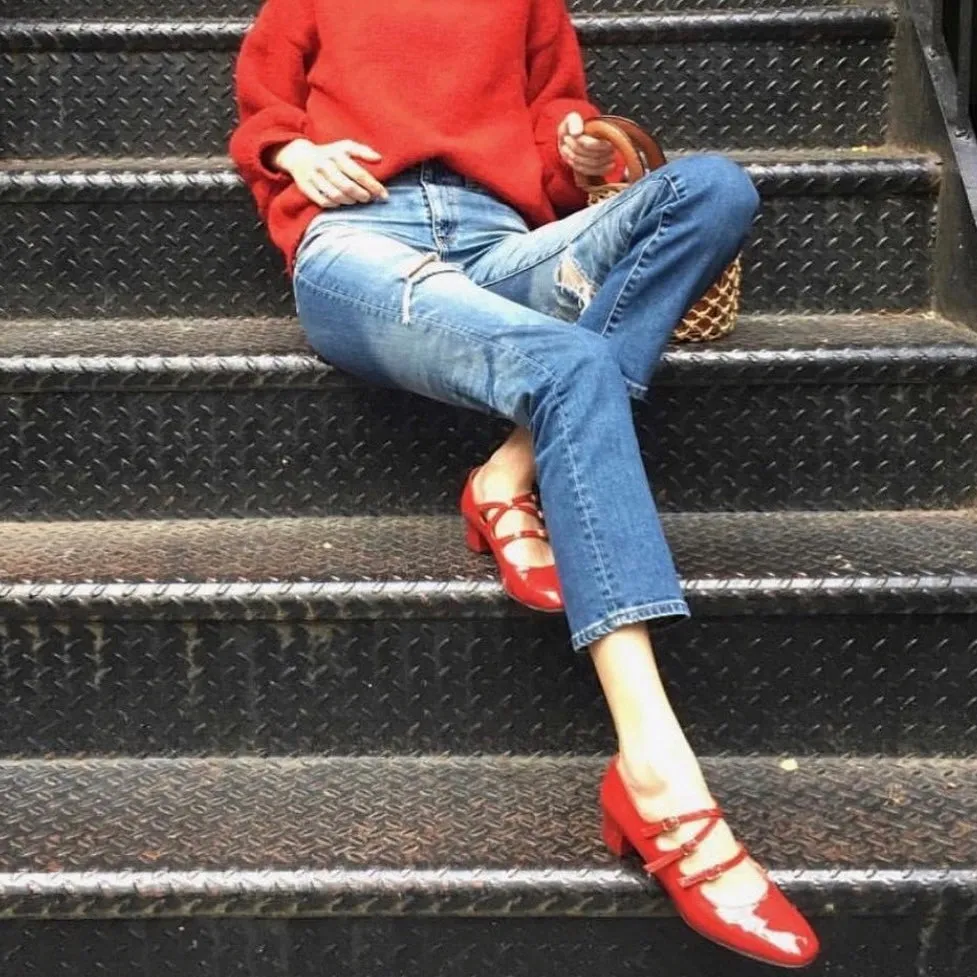 Sohiwoo  Women Commuting Classic Mary Jane