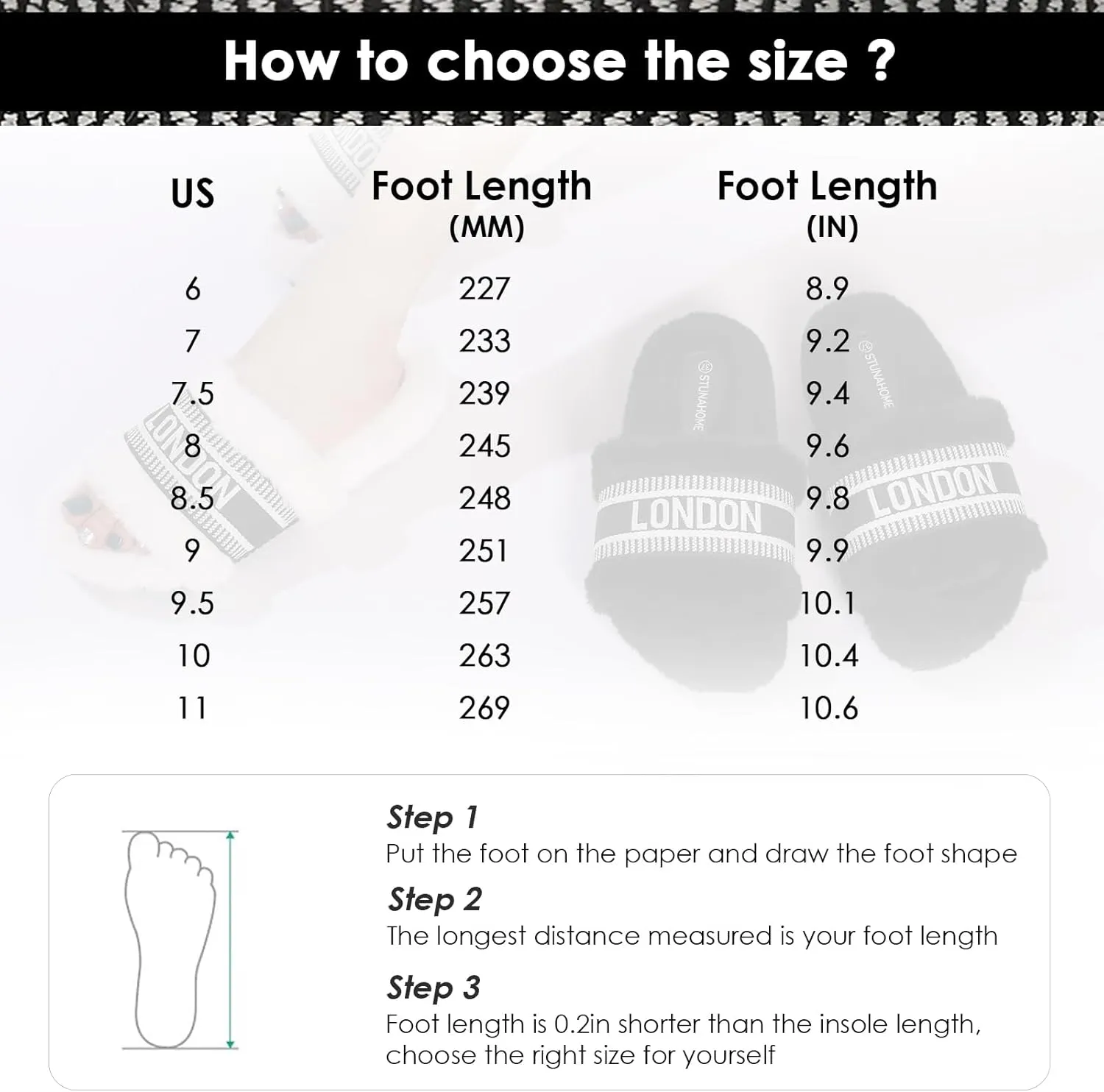 STUNAHOME Women's Open Toe Sandals Fuzzy House Slippers Comfy Fluffy House Shoes Indoor and Outdoor
