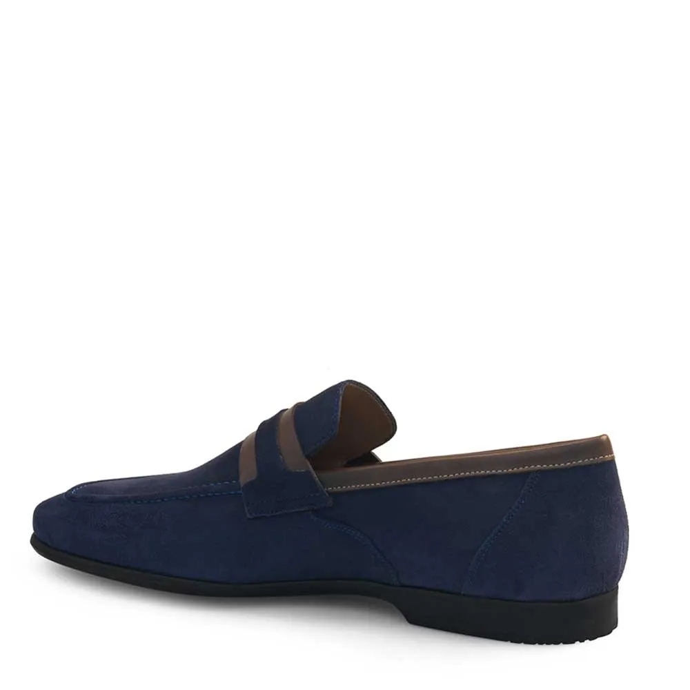 Suede Rubber Sole Loafer