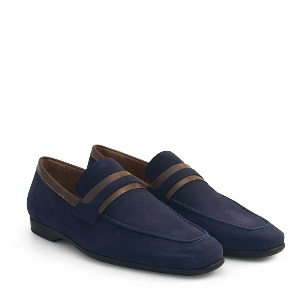 Suede Rubber Sole Loafer