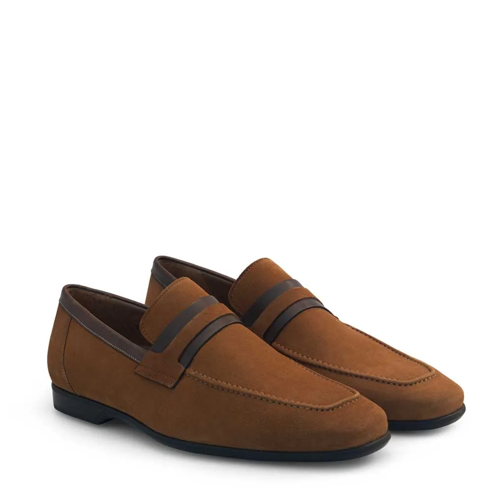 Suede Rubber Sole Loafer