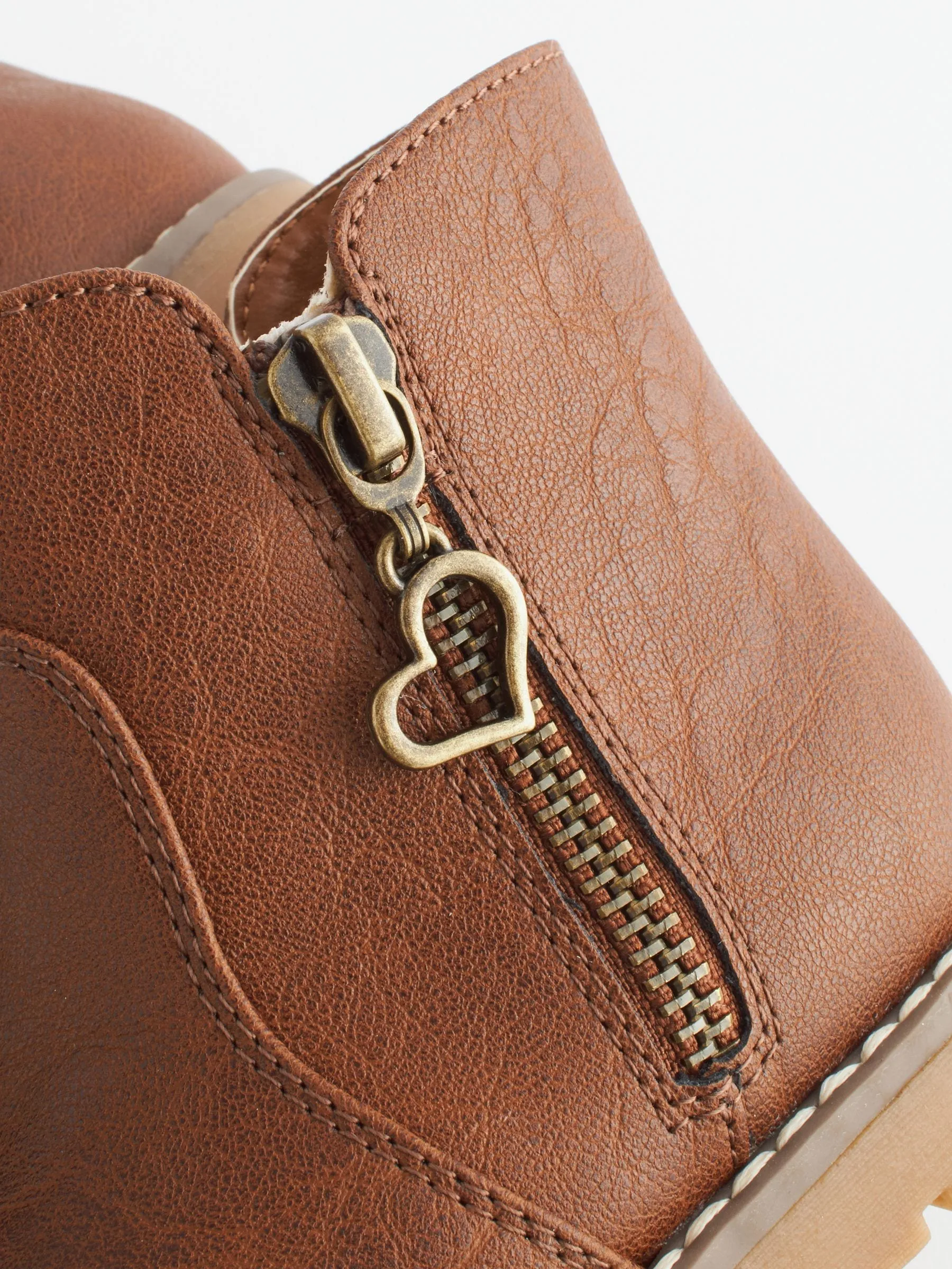 Tan Brown Wide Fit (G) Chelsea Zip Ankle Boots