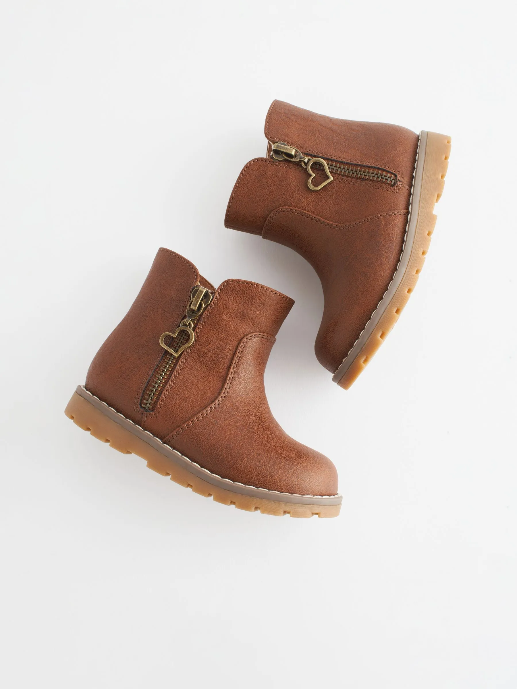 Tan Brown Wide Fit (G) Chelsea Zip Ankle Boots