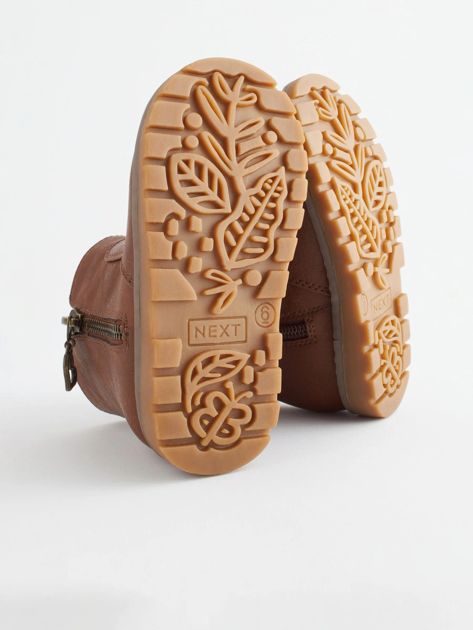 Tan Brown Wide Fit (G) Chelsea Zip Ankle Boots
