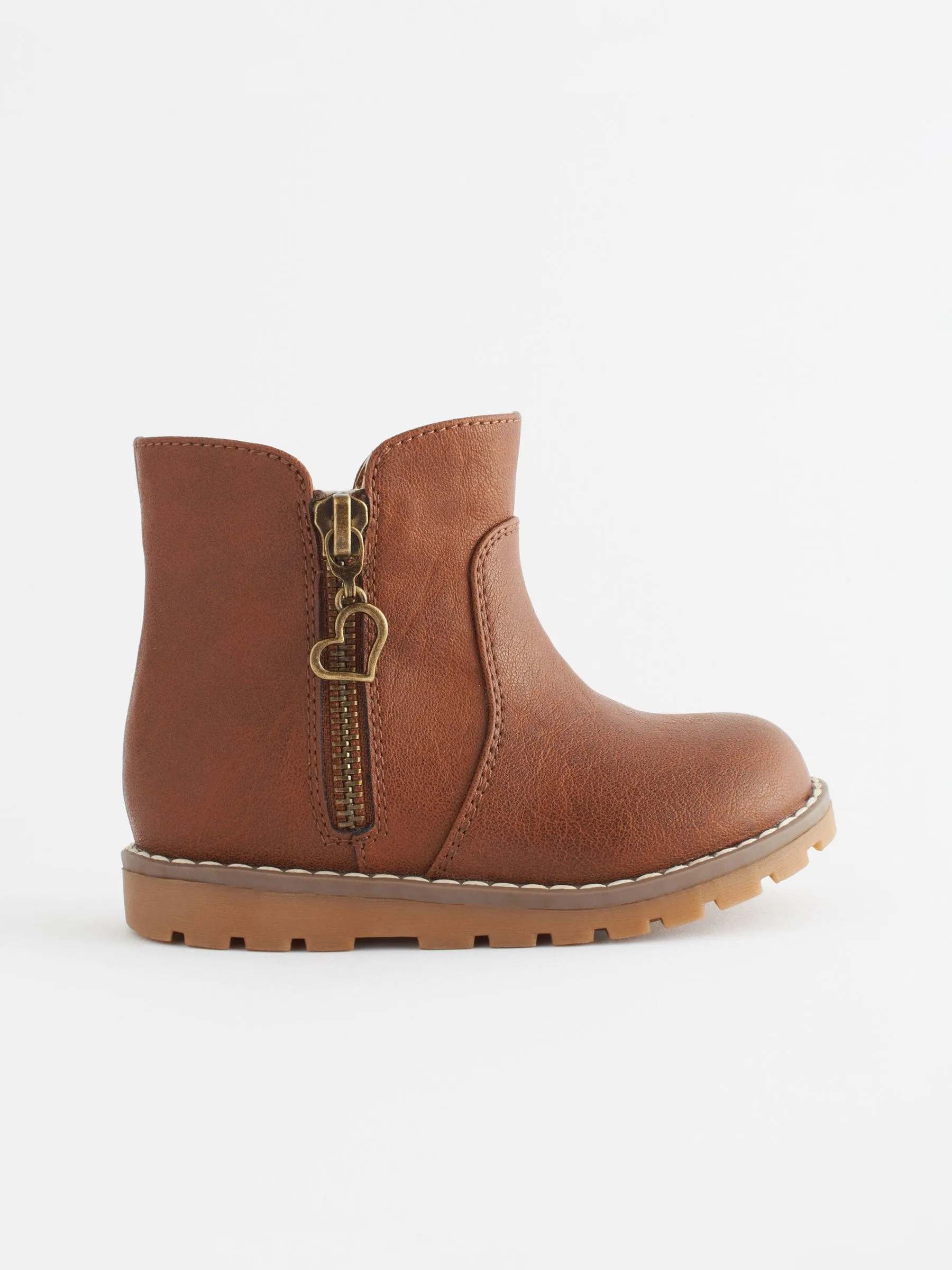 Tan Brown Wide Fit (G) Chelsea Zip Ankle Boots