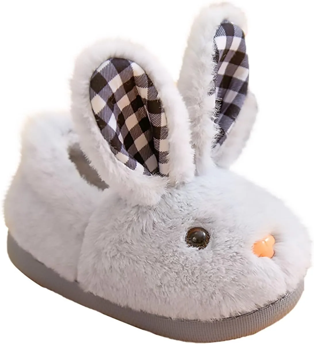 Toddler Slippers House Slipper Kids Rabbit Winter Slipper Warm Bunny Slippers Soft Plush Indoor Girls Boys Slipper