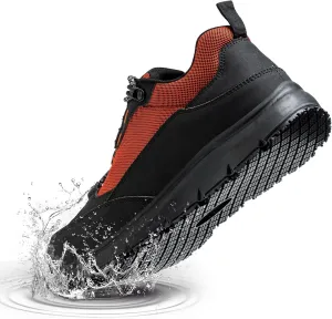ulogu Steel Toe Shoes for Men WomenWaterproof Lightweight Roofing ShoeSafety Industrial Work Sneakers